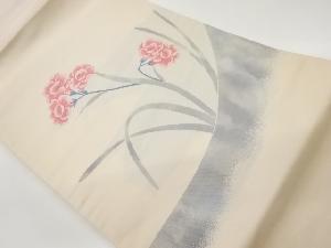 花葉模様織出し名古屋帯